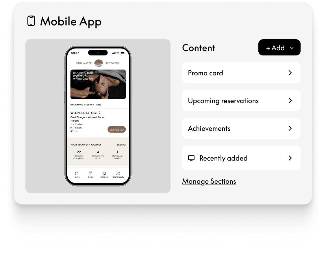 Mobile App feature mockup