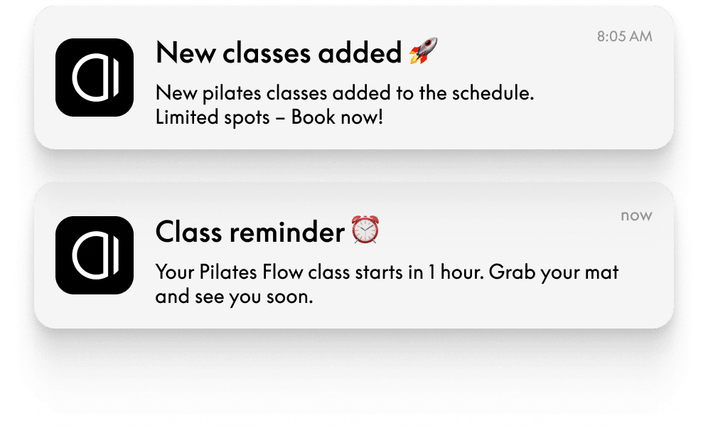 Email notifications