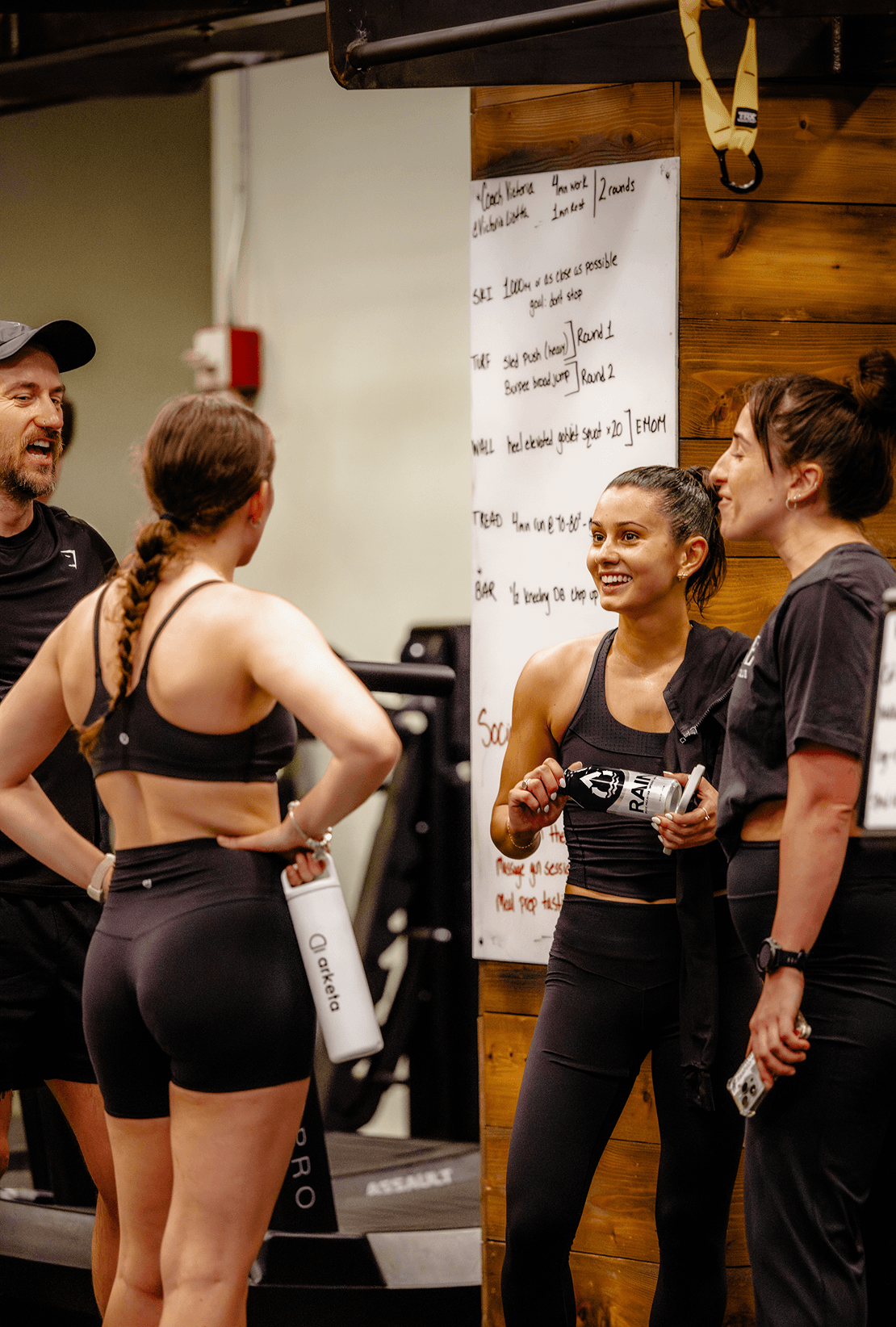 People smiling at the gym